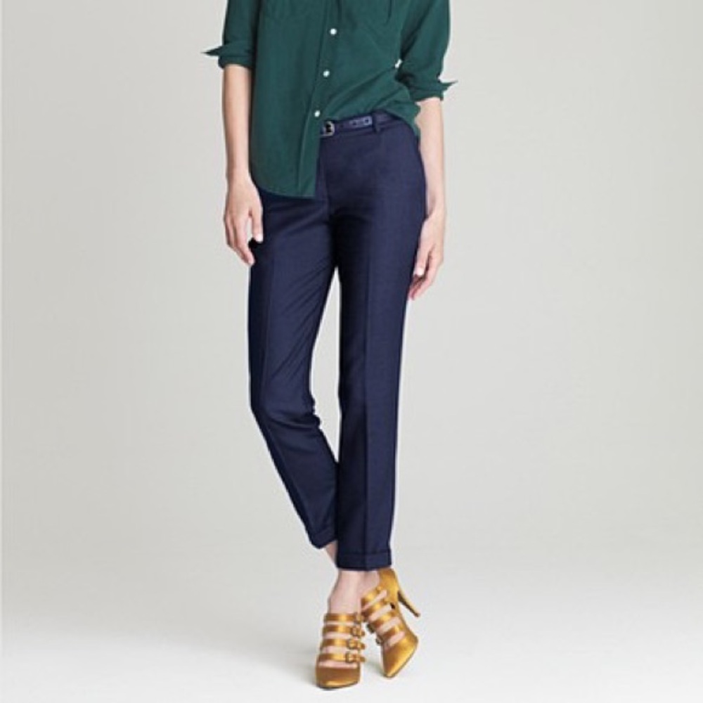 J. Crew Cafe Capri Wool Pant Black Size 0P